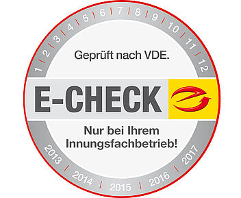 Das E-CHECK-Gütesiegel nur vom Innungs-Fachbetrieben